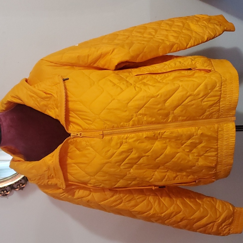 Women's Columbia Quilted Jacket Yellow Orange XL